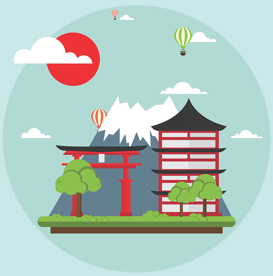 Japan And Global History, 1550-1900 - Japan Background Vector (561x568), Png Download