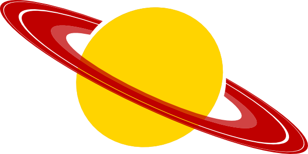 Saturn Planet Clipart Kid - Saturn Clip Art (600x301), Png Download