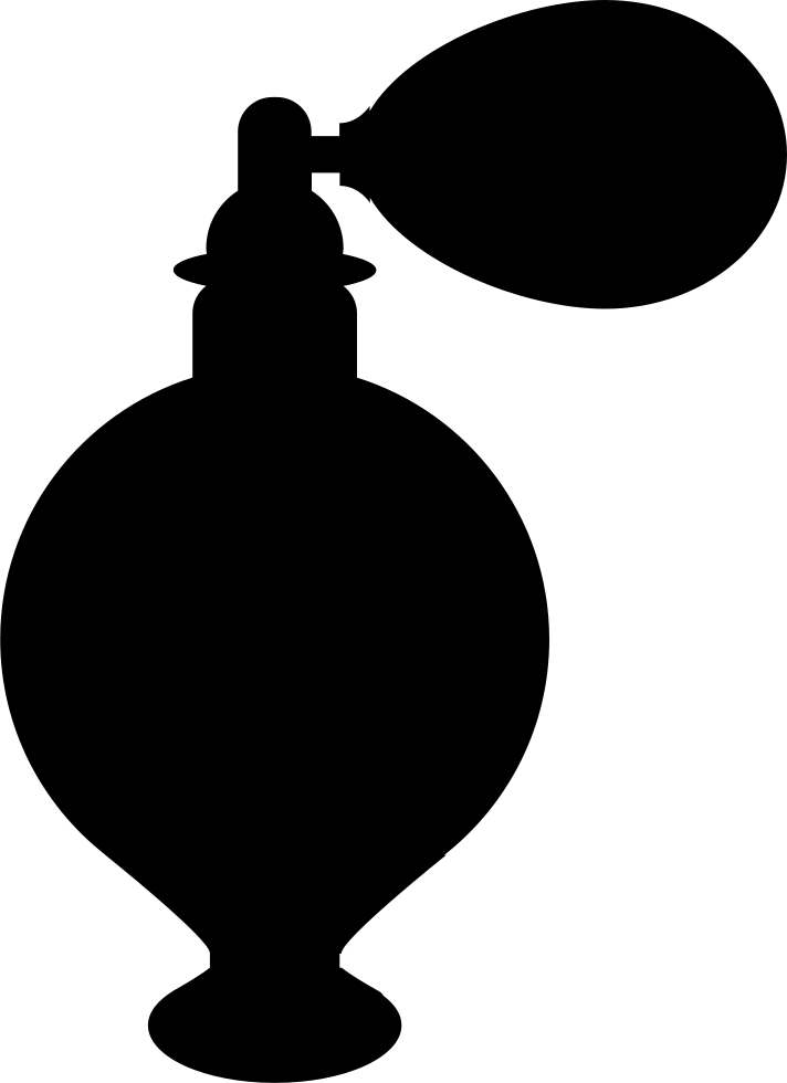 Parfum Black Elegant Vintage Container Shape Comments - Illustration (712x980), Png Download