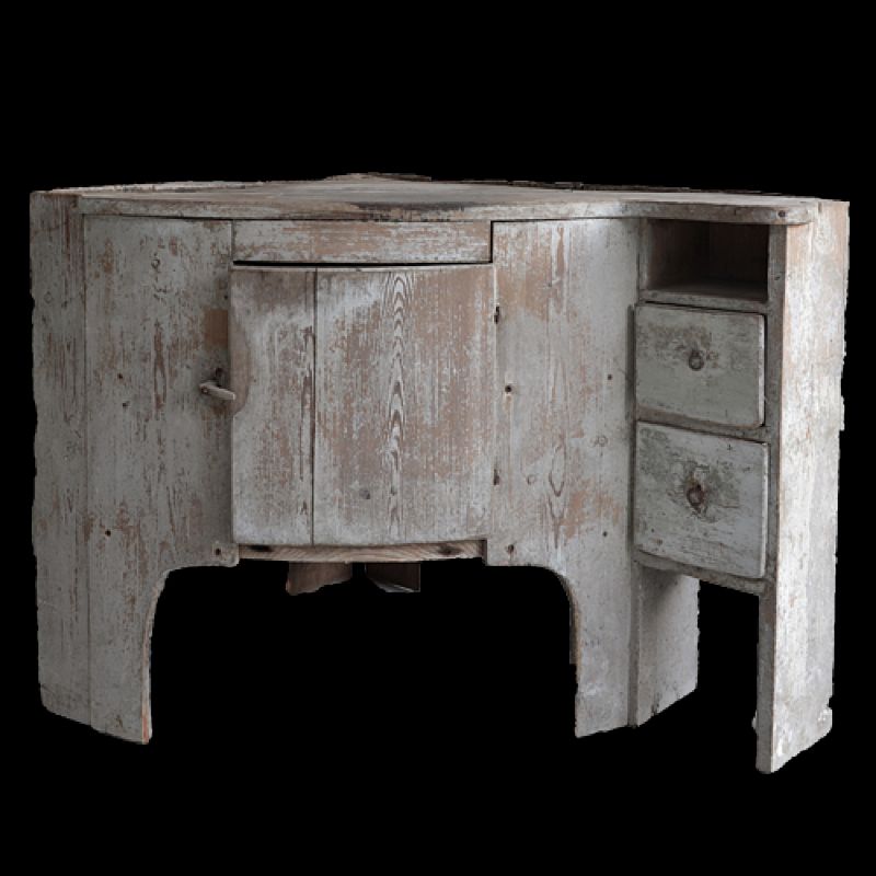 Antique Corner Cabinet - Cupboard (800x800), Png Download