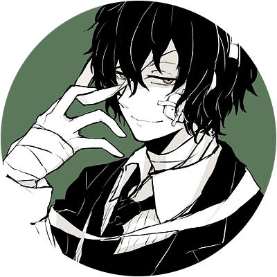 30 Aug - Bungou Stray Dogs Akutagawa Chuuya Dazai (400x400), Png Download