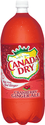 Canada Dry Cranberry Ginger Ale 8 - Canada Dry Ginger Ale Cranberry (250x500), Png Download
