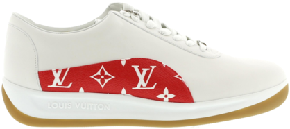 Louis Vuitton Sport Supreme White Monogram - Louis Vuitton - Supreme Sneakers (600x345), Png Download