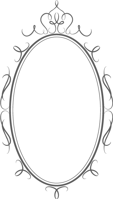 Decorative Mirror Frame 2 - 期間限定【メール便送料無料】エレガント花柄レース仕立て 前結びでショール風 ボレロ・カーディガン【五分袖】 (460x680), Png Download