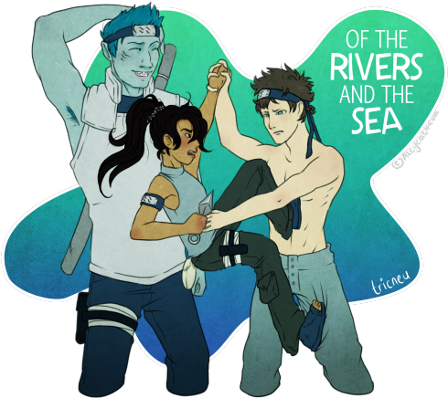 We'll Burn That Bridge When We Get To It Fic Rec - River And The Sea Fanart (500x456), Png Download