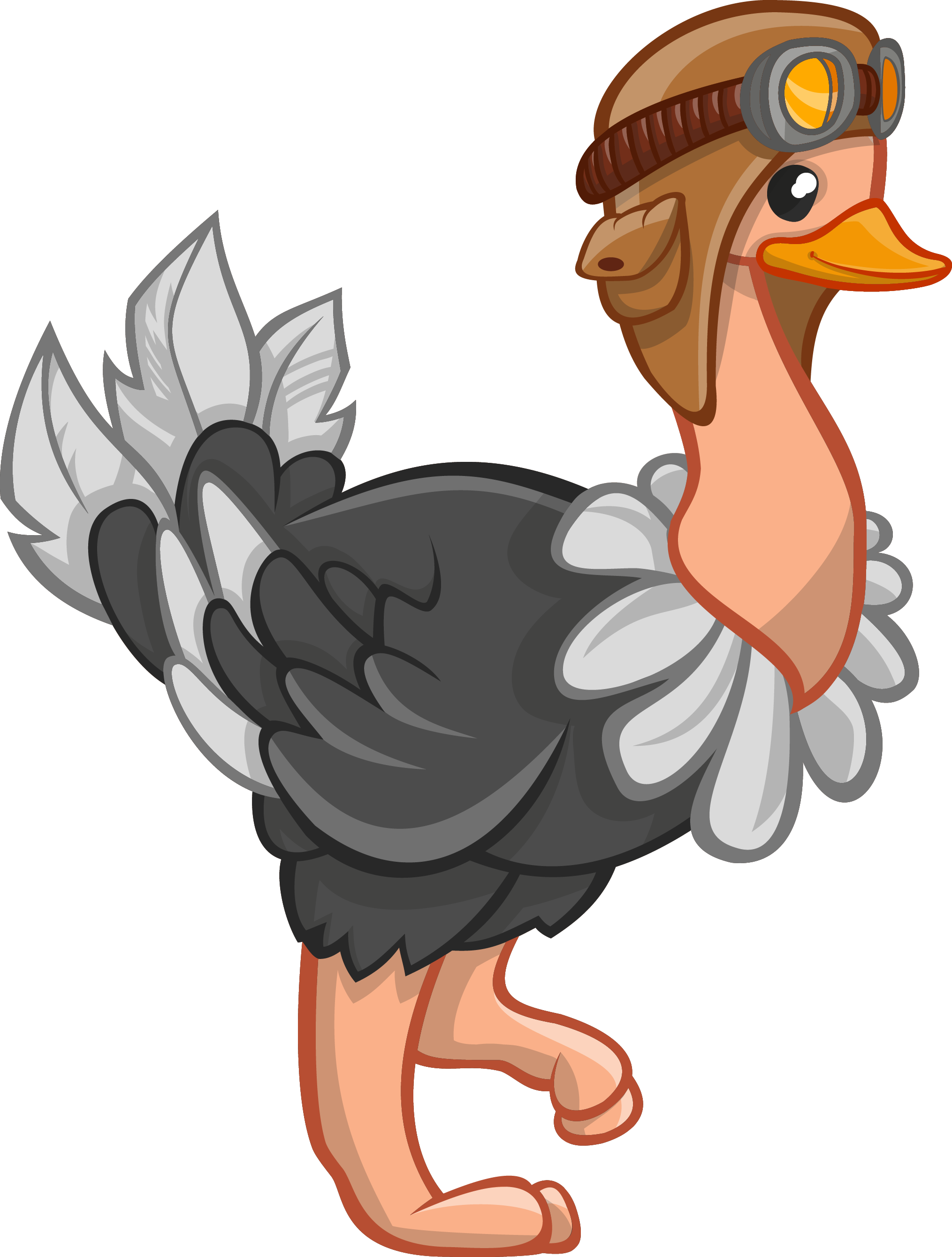 Ostrich Clipart Cartoon - Ostrich Clipart Png (2029x2678), Png Download