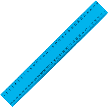 30cm Transparent Flexi Ruler - Light Blue Crayon Clipart (600x600), Png Download