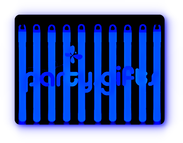 6” Blue Glow Sticks With Necklaces - Electric Blue (610x478), Png Download