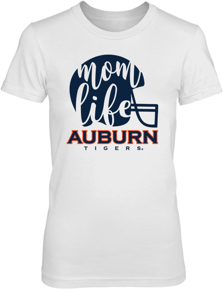 Auburn Tigers Mom Life T Shirt - Mom Life Football Baseball T-shirt (1000x1000), Png Download