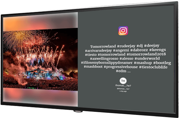 Social Wall For Events - Tomorrowland (584x416), Png Download