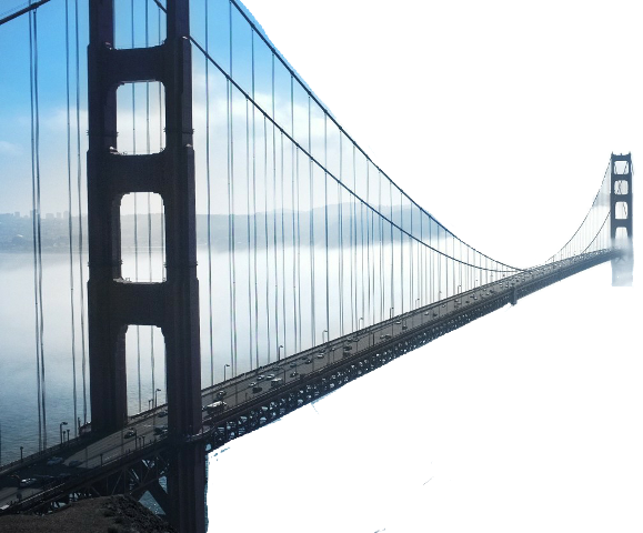 Golden Gate Bridge Notebook [book] (579x480), Png Download