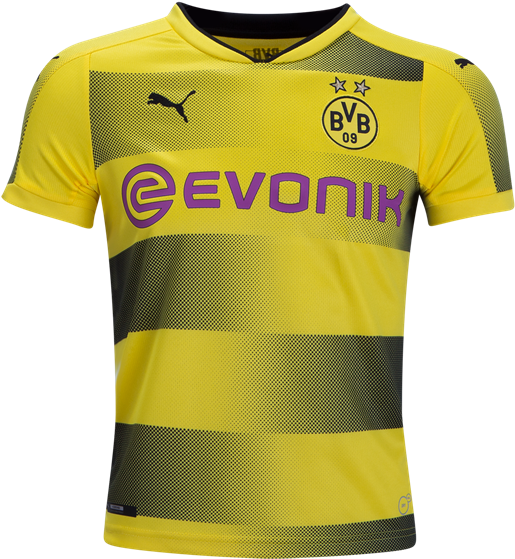 Borussia Dortmund 17/18 Home Youth Kit - Borussia Dortmund Kit 17 18 (600x600), Png Download