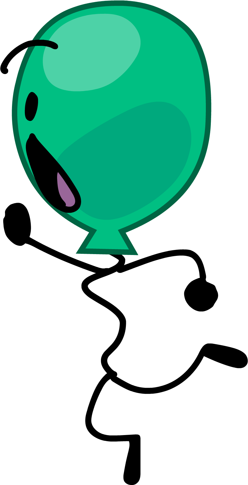 Bfb - Battle For Dream Island Balloony (892x1699), Png Download