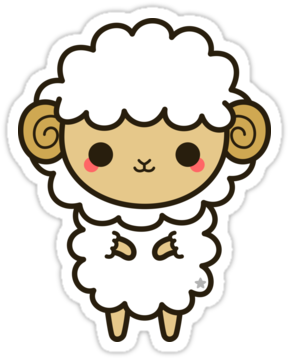 Cute Stickers Png Download " - Aries Kawaii Png (375x360), Png Download