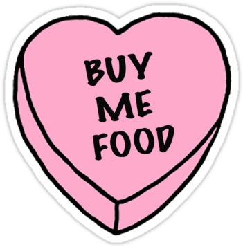 Buy Me Food By Laligz - Broken Heart Club Stickers (375x360), Png Download