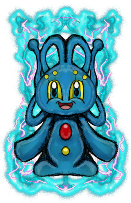 #pokemon #manaphy #マナフィ #fanart #yoarte #water Type - Illustration (450x750), Png Download