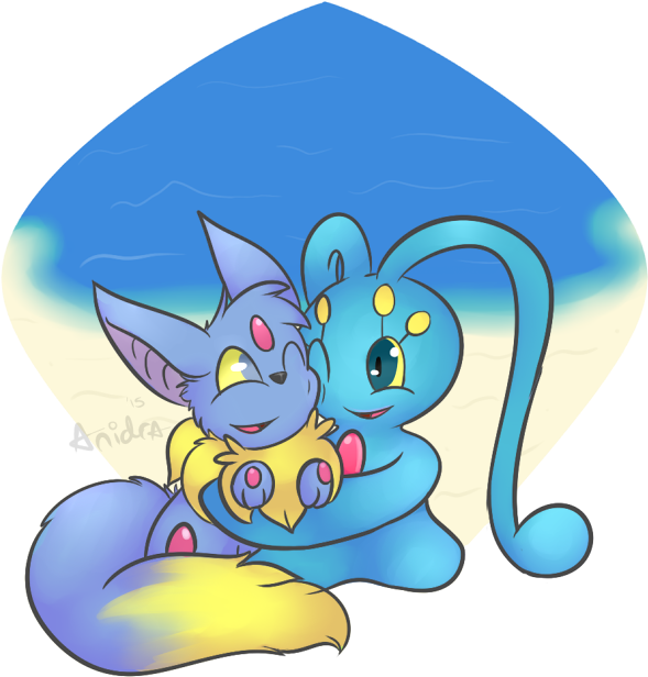 Beach Snuggles - Cartoon (600x625), Png Download