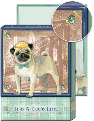Posh Pets Brooklyn Pug Pocket Note Pad - Office Boutique Posh Dogs At Work - Pocket Notepads (600x600), Png Download