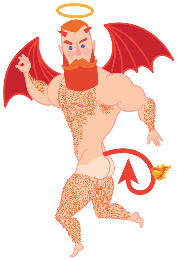 Adesivo Santo Demônio De Ivo Caralhactusna - Demon (962x962), Png Download