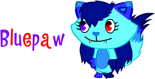 Bluepaw - Cartoon (550x400), Png Download