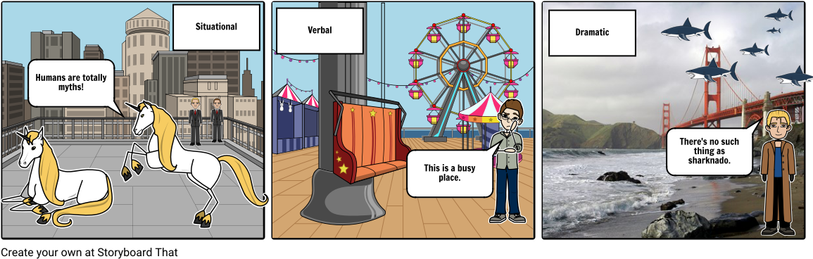 Irony - Storyboard (1164x385), Png Download