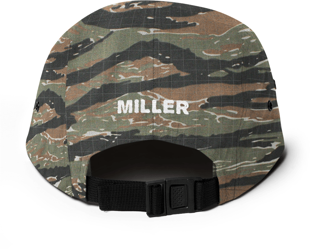 Miller French Fry Five Panel Cap - Armyuniverse Tiger Stripe Camouflage Military 22" X (1000x1000), Png Download