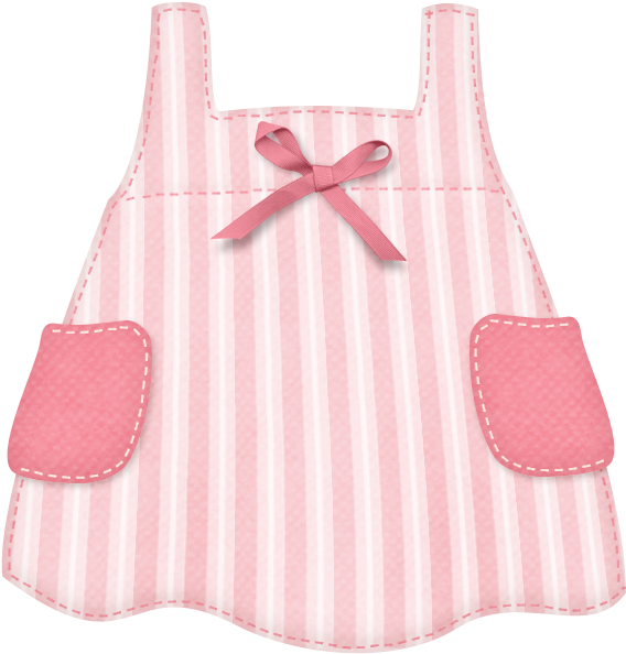 Baby Stuff Clip Art Png - Girls Dress Clipart Png (601x617), Png Download