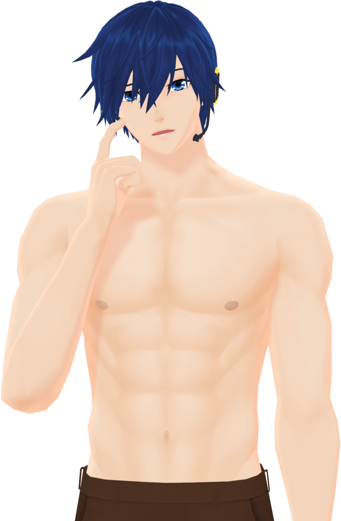Buff Manly Ice Cream Man By Kaahgome Pluspng - Kaito Muscle (774x1032), Png Download