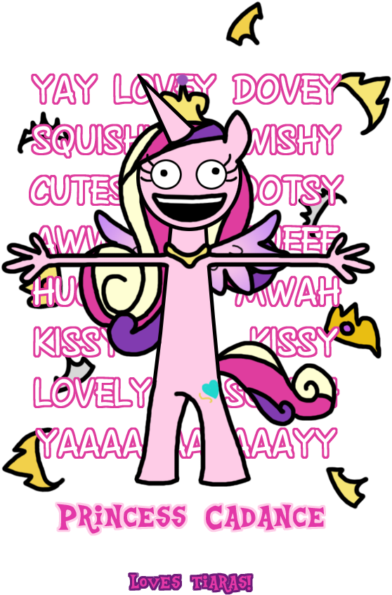 Browniecomicwriter, Cadance Loves Tiaras, Caption, - Princess Cadance (624x900), Png Download