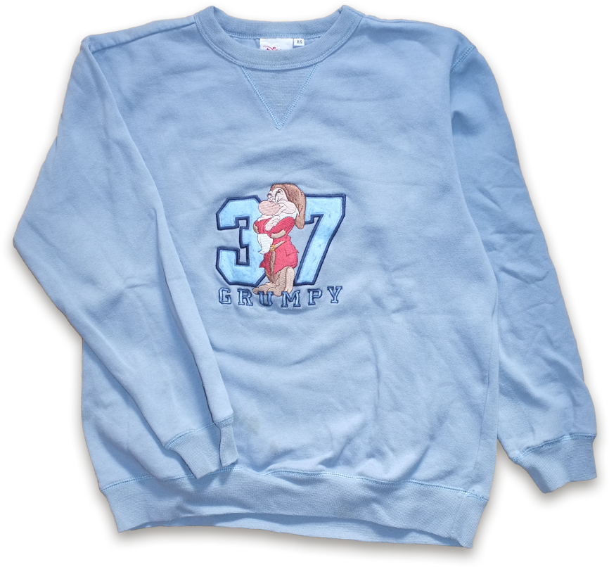 Vintage Disney 7 Dwarfs Crewneck Sweatshirt - Crew Neck (900x900), Png Download
