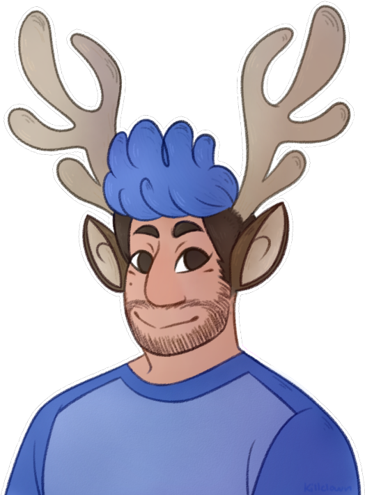 Reindeer Antlers Png Tumblr Download - Cartoon (540x720), Png Download