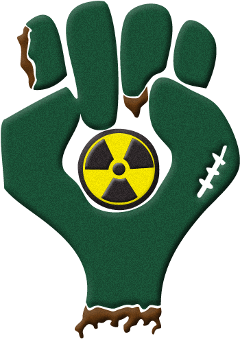 Zombie Gonzofist - Nuclear Sign (576x576), Png Download