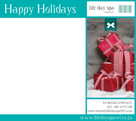 Happy Holidays Gift Voucher R1000 - Rote Weihnachtsgeschenke Auf Wechselwirkender Karte (470x420), Png Download
