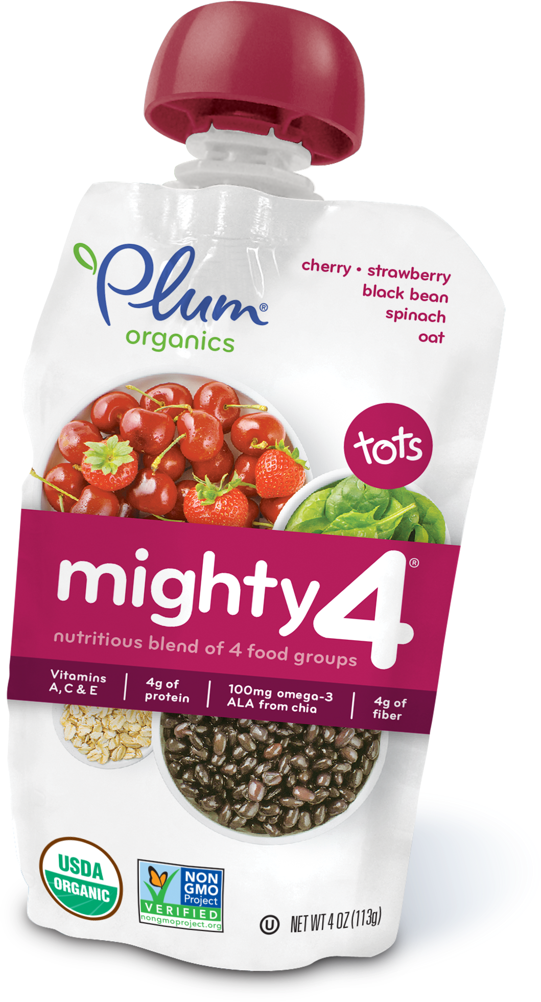 Cherry•strawberry, Black Bean, Spinach, Oat (1947x2443), Png Download