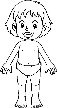 Front Body Coloring Page - Cuerpo Humano De Frente Para Colorear (600x470), Png Download