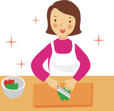 Metabolic Medical Center - Woman Cooking Cartoon Png (400x389), Png Download