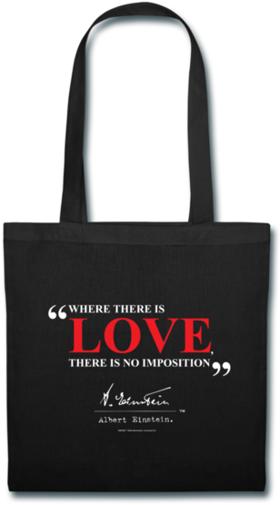 Albert Einstein Love Quote Tote - Bag (600x600), Png Download