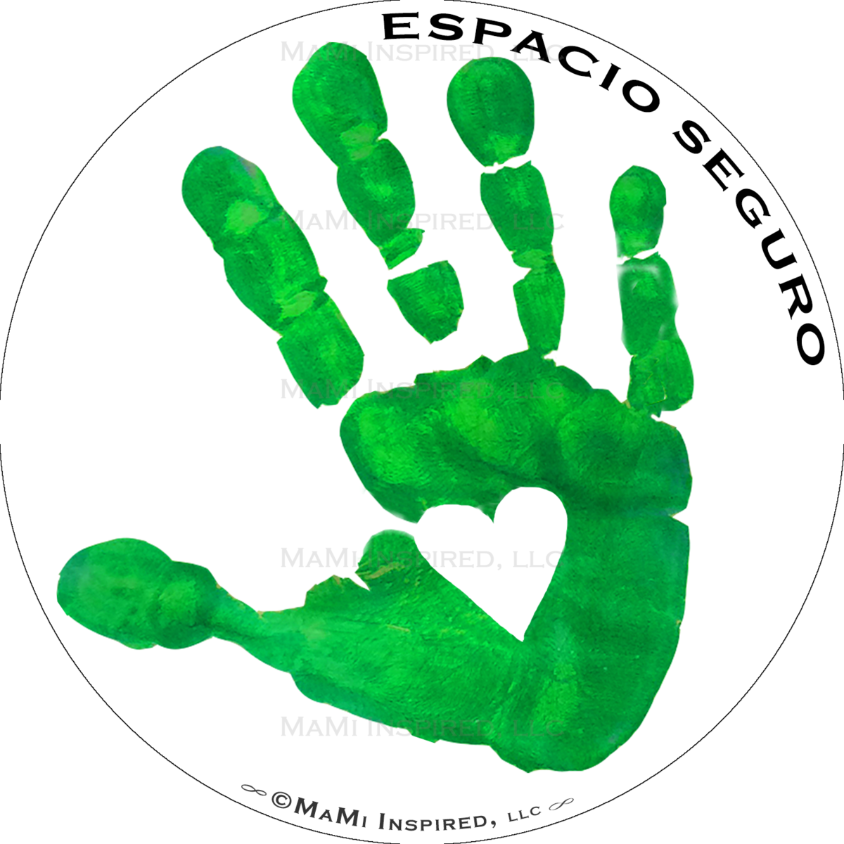 White Handprint Png (1200x1200), Png Download