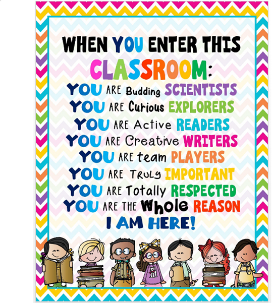 Welcome Back To School - Poster Outside The Classroom (600x600), Png Download