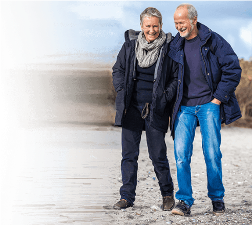 Belladonna Plaster Old Couple - Walking (1024x438), Png Download