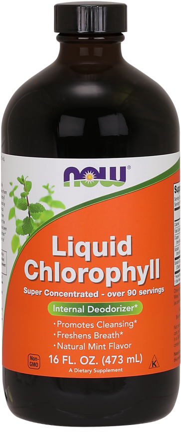 Chlorophyll Liquid - Now Foods Liquid Chlorophyll - 16 Fl Oz (384x880), Png Download
