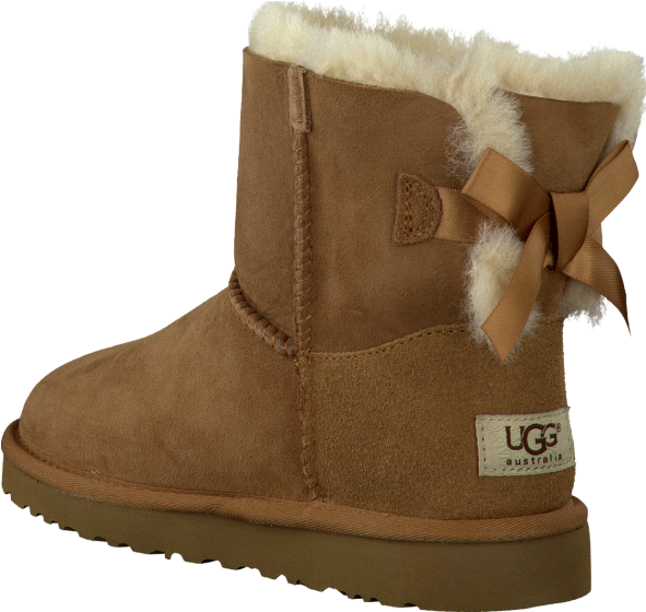 Girls Fake Ugg Boots - Ugg Women's Mini Bailey Bow Ii (600x569), Png Download