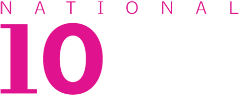 Natl 10up Competition Logo White - Aia Atlanta (500x248), Png Download