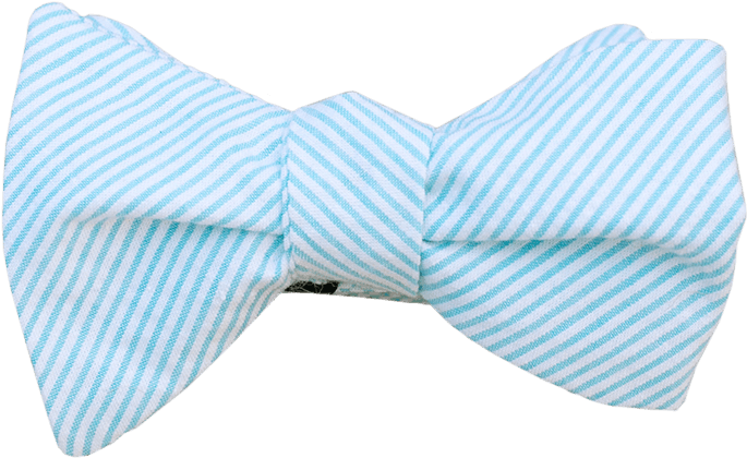 Light Blue Seersucker Bow Tie - Necktie (800x541), Png Download