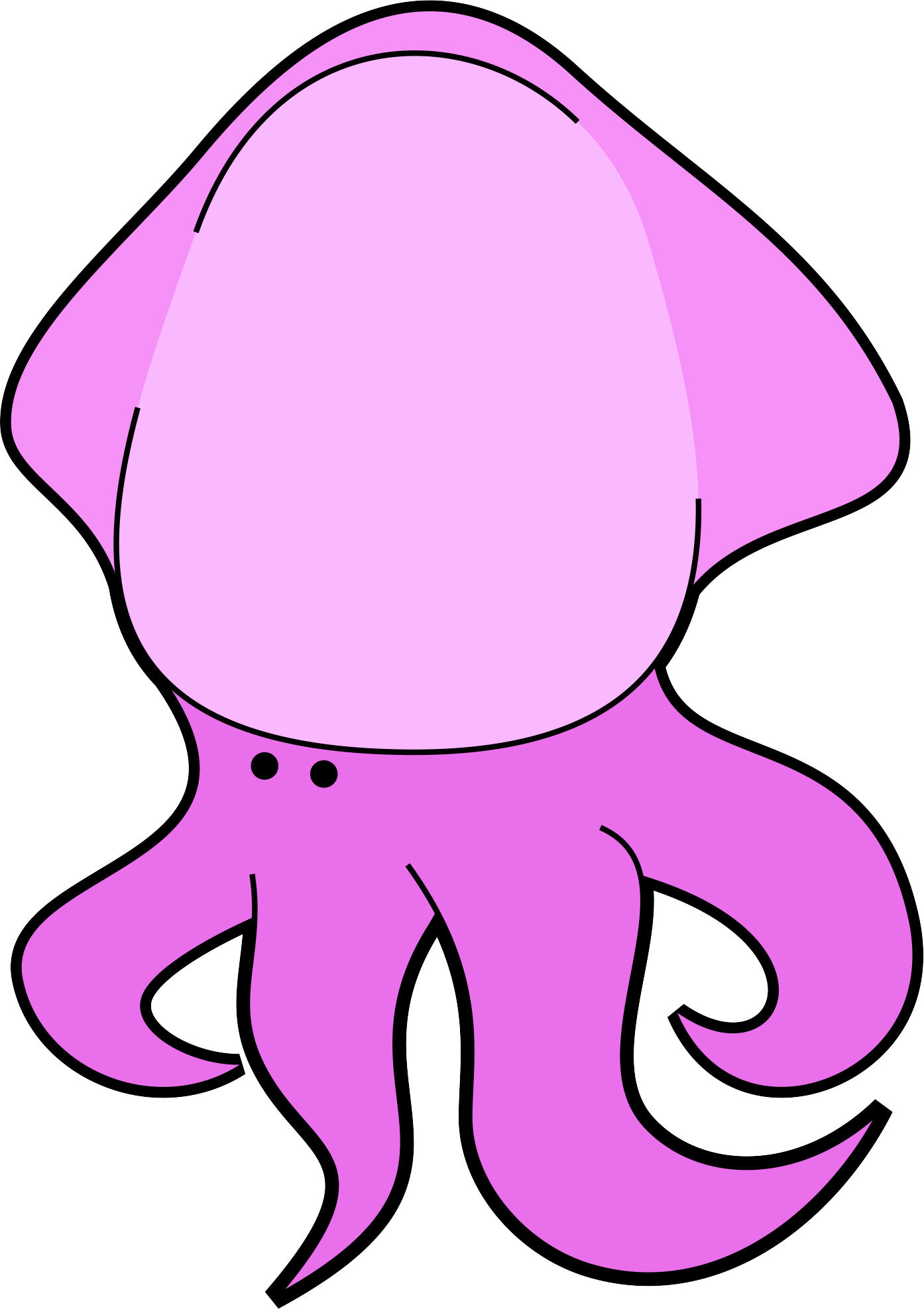 Sea Animals Cute Clip Art Freebies Contains 8 Images - Clip Art (1394x1975), Png Download