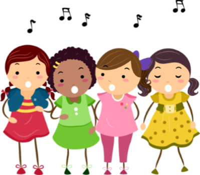 The Long-awaited Return Of The Circle Of Friends Singing - Choir Clipart (399x350), Png Download