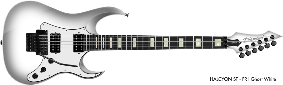 Hlcst Fr Gwh - White Ibanez Electric Guitars (1000x311), Png Download