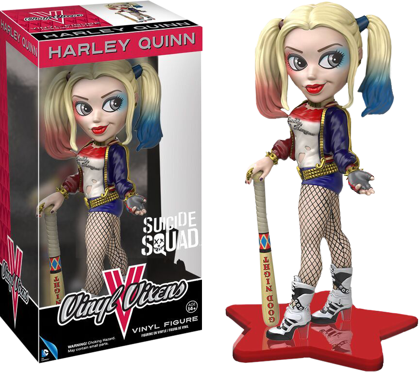 Funko Vinyl Vixens Suicide Squad Harley Quinn Action (863x766), Png Download