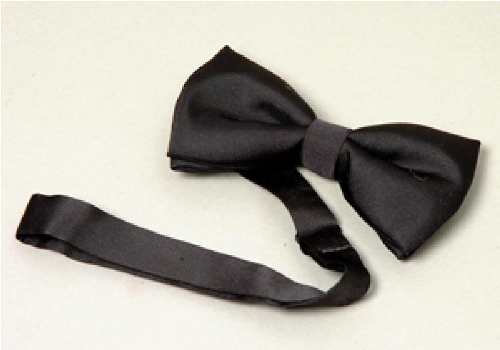 Black Bow Tie (990x990), Png Download