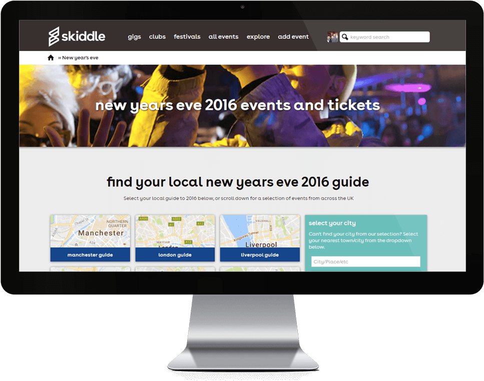 The Skiddle New Year\ - Computer Monitor (1200x900), Png Download